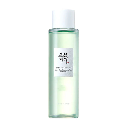 Beauty Of Joseon refreshing face toner for glowing skin in a clear green bottle with white cap