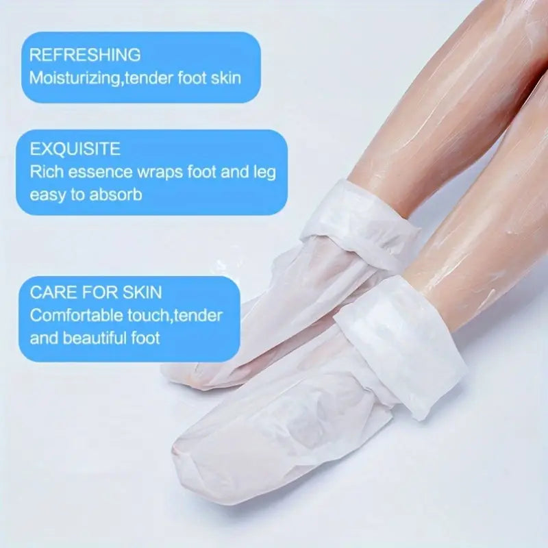 Zuzu Aura Korean foot care mask moisturizing and tender foot skin with rich essence wrap