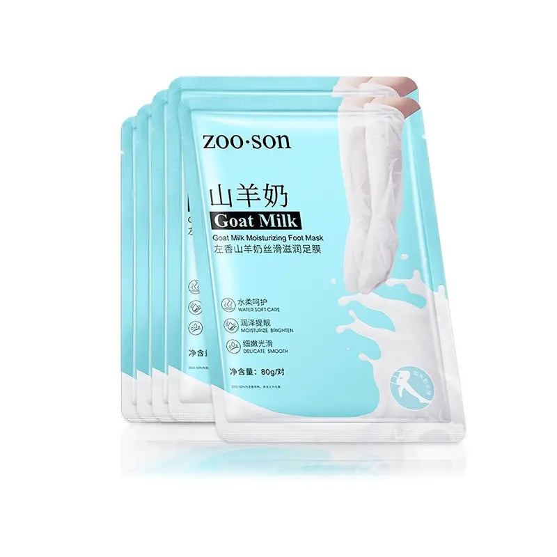 Zuzu Aura Korean foot care mask goat milk moisturizing foot mask pack