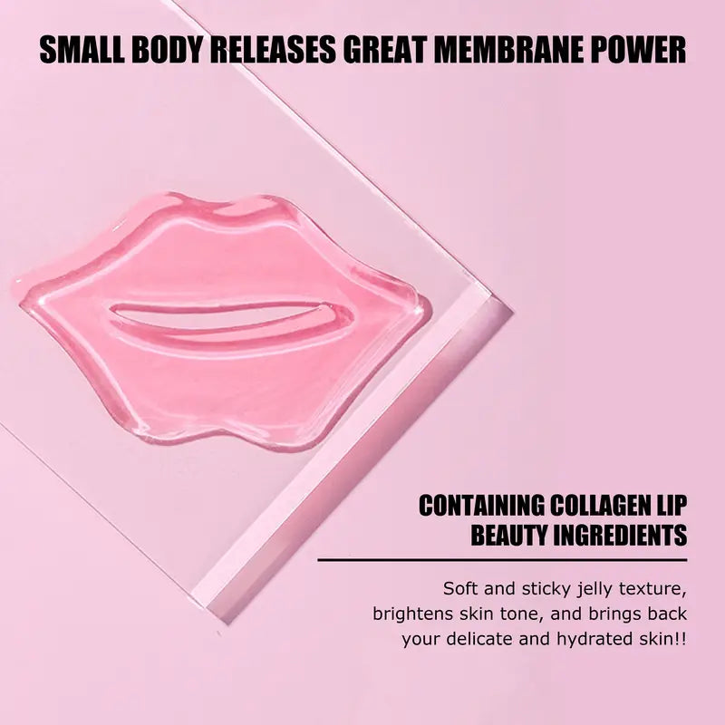 Zuzu Aura lip care mask for dry lips in a pink lip-shaped jelly form with collagen ingredients
