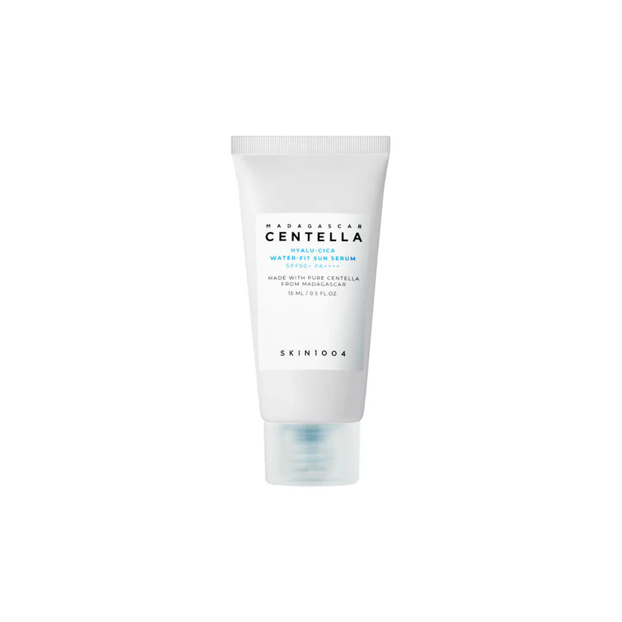Skin1004 Madagascar Centella Water-Fit Sun Serum Korean SPF travel size skincare in white tube