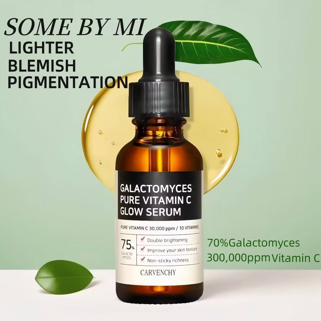 Some By Mi Galactomyces vitamin C serum in brown dropper bottle for lighter blemish pigmentation