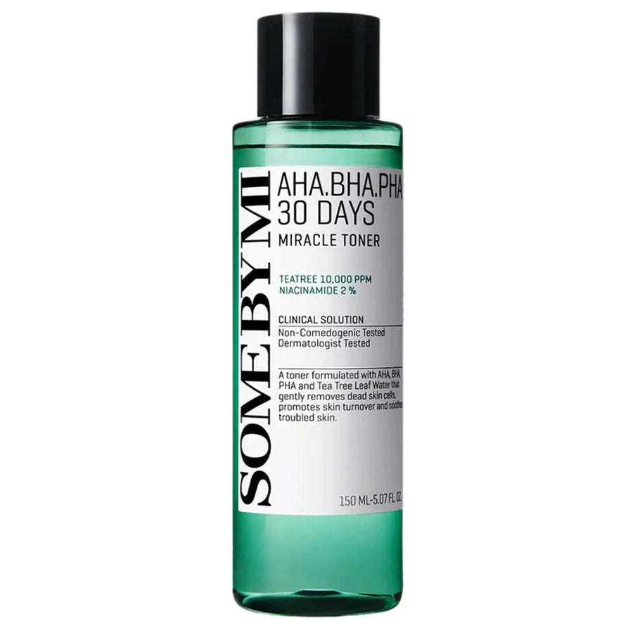 Some By Mi AHA BHA PHA toner 150ml bottle for gentle exfoliation and skin soothing