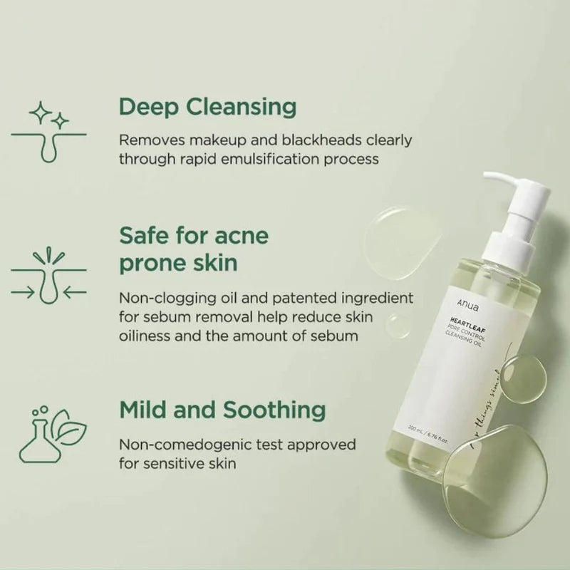 Anua Heartleaf Pore Control Cleansing Oil 200ml