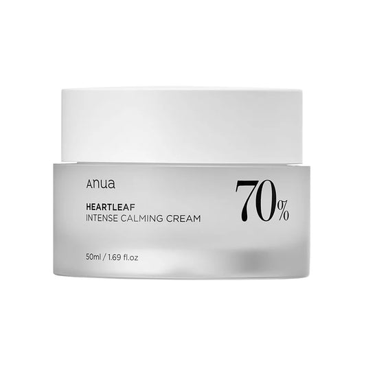 Anua Heartleaf Intense Calming Cream 50ml best calming cream for redness in white jar