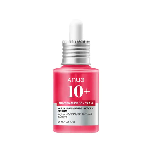 Anua brightening serum with TXA and niacinamide in a 30 ml bottle for skin clarity