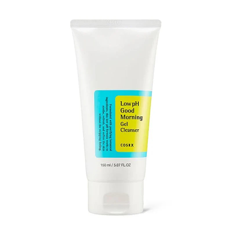 Cosrx Low pH Gel Cleanser in a 150ml tube, designed for gentle daily skin cleansing