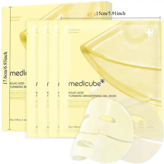 Medicube face mask for glowing skin with kojic acid turmeric brightening gel by Zuzu Aura