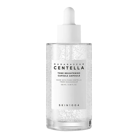 Skin1004 brightening capsule ampoule 100ml with clear gel and white dropper bottle