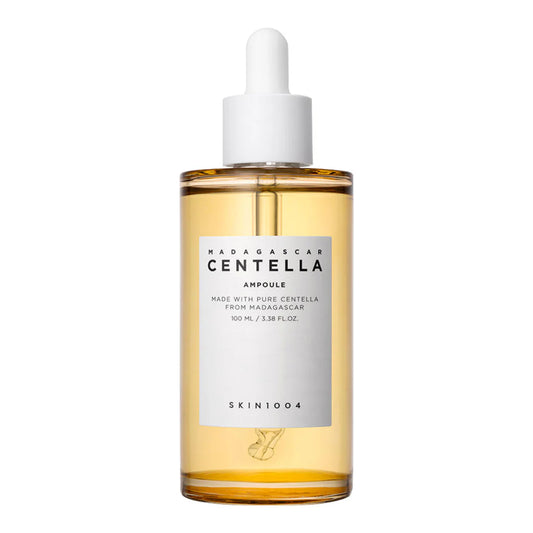 Skin1004 Madagascar Centella Asiatica ampoule toner in clear bottle with white dropper cap