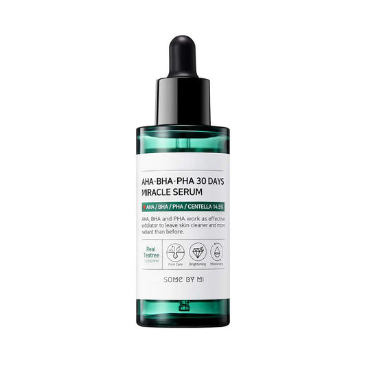 Some By Mi 30 days miracle serum 50ml bottle with dropper for skin exfoliation and brightening