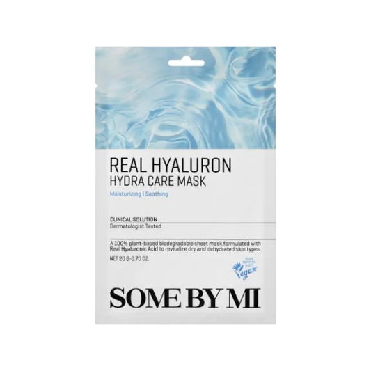 Some By Mi Real Hyaluron Hydra Care Mask dermatologist tested hydrating face mask for moisturizing and soothing