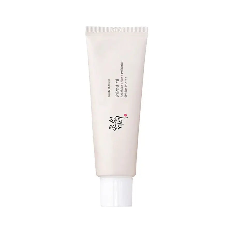 Beauty Of Joseon broad spectrum SPF 50 sunscreen in a sleek tube for daily sun protection