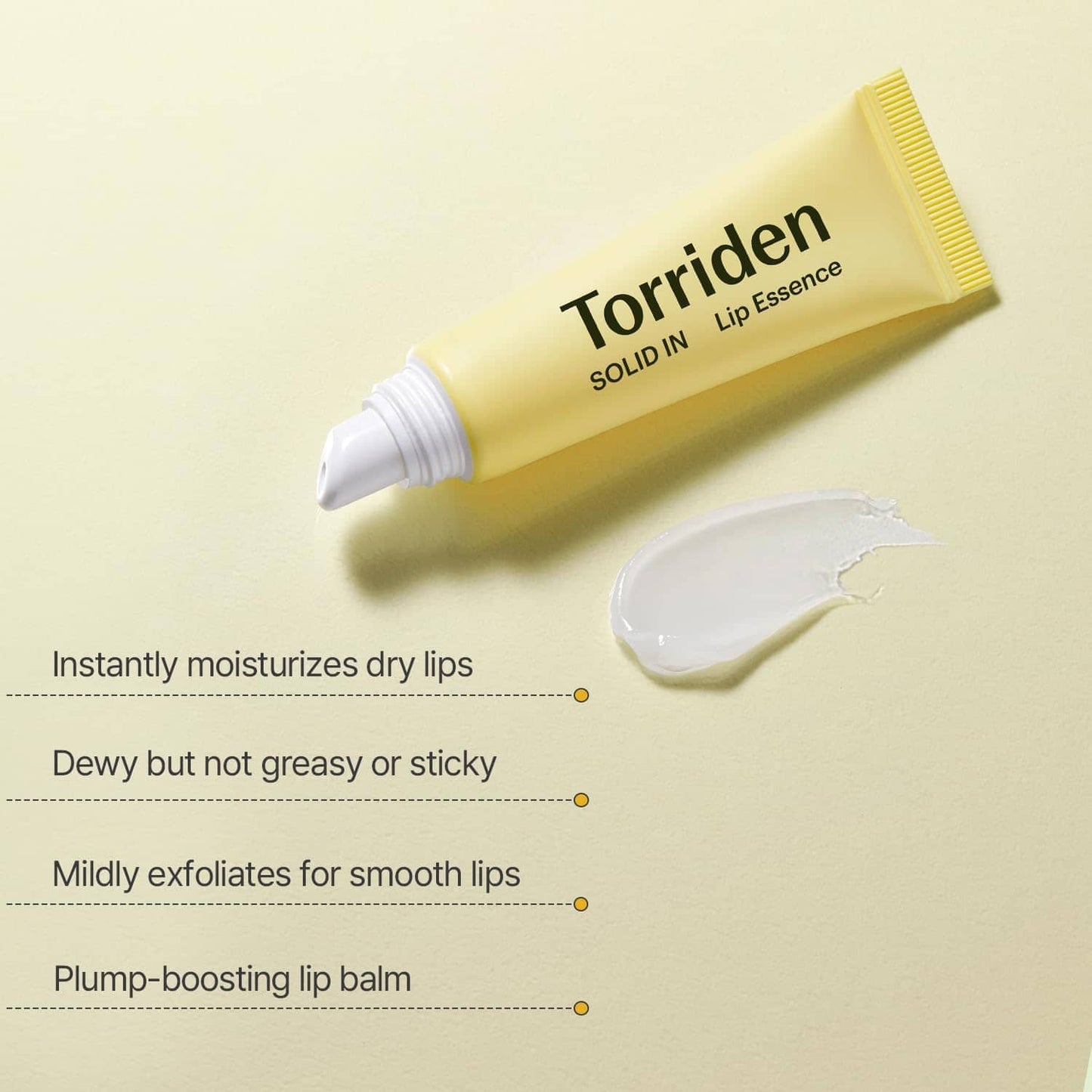 Torriden Solid In Lip Essence with ceramide for instant moisture and smooth, plump lips