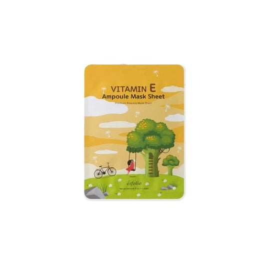 esfolio Vitamin E Korean ampoule mask for hydration sheet with nature-inspired packaging